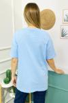155256 Oversize Baskisiz Duz Tshirt